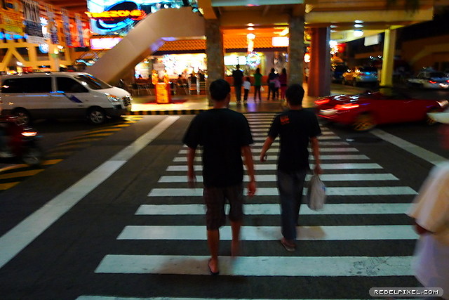 Street crossing. Street crossing.
